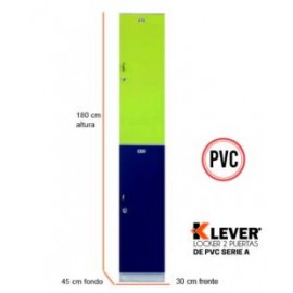 LOCKER PVC 2 PUERTAS SERIE A