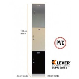 LOCKER PVC 3 PUERTAS SERIE B